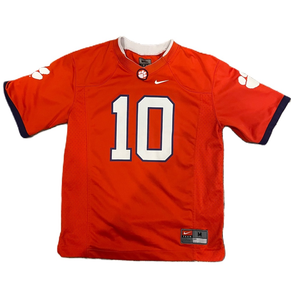 Nike Clemson Tigers Jersey #10 Youth Size Medium Football Fan Gear